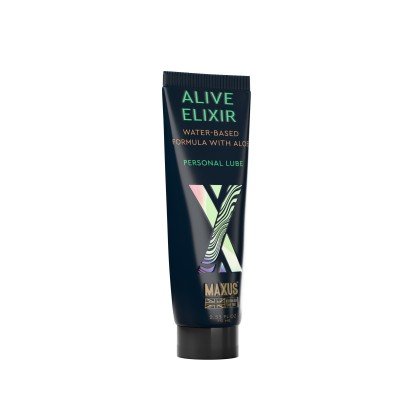 Интимная увлажняющая смазка-гель на водной основе с алоэ вера MAXUS Alive Elixir - 75 мл