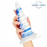 Фантастический снежный фаллоимитатор Magic Hero в виде елочки - 20 см