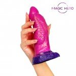 Фантастический розовый фаллоимитатор Magic Hero в виде фантазийного щупальца - 18 см