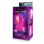 Фантастический розовый фаллоимитатор Magic Hero в виде фантазийного щупальца - 18 см Фантастический розовый фаллоимитатор Magic Hero в виде фантазийного щупальца - 18 см