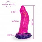 Фантастический розовый фаллоимитатор Magic Hero в виде фантазийного щупальца - 18 см Фантастический розовый фаллоимитатор Magic Hero в виде фантазийного щупальца - 18 см