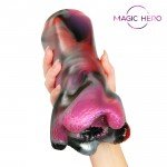 Фантастический эластичный и упругий мастурбатор Magic Hero млечный путь - 21 см