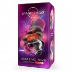 Фантастический эластичный и упругий мастурбатор Magic Hero млечный путь - 21 см