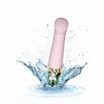 Элегантный вибратор для зоны G и клитора MyStim Right on Ron - розовый - 16,5 см