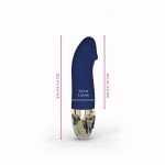 Компактный вибратор MyStim Real Deal Neal с рельефной головкой - синий - 16,5 см Компактный вибратор MyStim Real Deal Neal с рельефной головкой - синий - 16,5 см