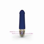 Компактный вибратор MyStim Real Deal Neal с рельефной головкой - синий - 16,5 см Компактный вибратор MyStim Real Deal Neal с рельефной головкой - синий - 16,5 см