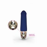 Компактный вибратор MyStim Real Deal Neal с рельефной головкой - синий - 16,5 см Компактный вибратор MyStim Real Deal Neal с рельефной головкой - синий - 16,5 см