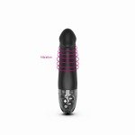Компактный вибратор с электростимуляцией MyStim Real Deal Neal с рельефной головкой - чёрный - 16,5 см