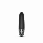 Классический вибратор с электростимуляцией MyStim Sleak Freak для вагинальной и клиторальной стимуляции - чёрный - 14 см