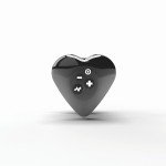 Оригинальный вибромассажер с электростимуляцией MyStim Heart's Desire для стимуляции клитора и вульвы - чёрный