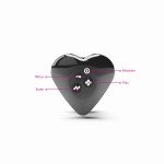 Оригинальный вибромассажер с электростимуляцией MyStim Heart's Desire для стимуляции клитора и вульвы - чёрный