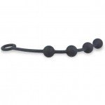 Анальная цепочка Nexus Excite Anal Beads - размер M - чёрная - 21 см