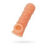 Насадка на фаллос открытого типа с пупырышками и отверстием для мошонки Nude Sleeve - размер M - телесная - 12 см Насадка на фаллос открытого типа с пупырышками и отверстием для мошонки Nude Sleeve - размер M - телесная - 12 см