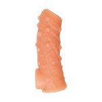 Насадка на фаллос открытого типа с пупырышками и отверстием для мошонки Nude Sleeve - размер M - телесная - 12 см Насадка на фаллос открытого типа с пупырышками и отверстием для мошонки Nude Sleeve - размер M - телесная - 12 см