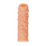 Насадка на фаллос открытого типа с пупырышками и отверстием для мошонки Nude Sleeve - размер M - телесная - 12 см Насадка на фаллос открытого типа с пупырышками и отверстием для мошонки Nude Sleeve - размер M - телесная - 12 см