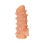 Насадка на фаллос открытого типа с бугорками и отверстием для мошонки Nude Sleeve - размер L - телесная - 14 см Насадка на фаллос открытого типа с бугорками и отверстием для мошонки Nude Sleeve - размер L - телесная - 14 см