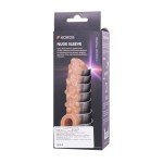 Насадка на фаллос открытого типа с бугорками и отверстием для мошонки Nude Sleeve - размер L - телесная - 14 см Насадка на фаллос открытого типа с бугорками и отверстием для мошонки Nude Sleeve - размер L - телесная - 14 см