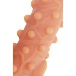 Насадка на фаллос открытого типа с бугорками и отверстием для мошонки Nude Sleeve - размер L - телесная - 14 см Насадка на фаллос открытого типа с бугорками и отверстием для мошонки Nude Sleeve - размер L - телесная - 14 см