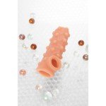 Насадка на фаллос открытого типа с бугорками и отверстием для мошонки Nude Sleeve - размер L - телесная - 14 см Насадка на фаллос открытого типа с бугорками и отверстием для мошонки Nude Sleeve - размер L - телесная - 14 см