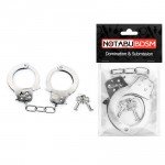 Металлические наручники с ключами NoTabu - серебристые