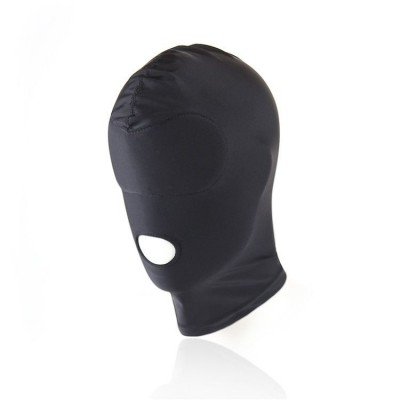 Закрытая маска-шлем с отверстием для рта NoTabu - чёрная