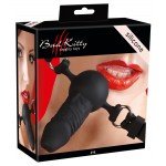Кляп с фаллоимитатором из силикона Silikon-Knebel - чёрный - 9,5 см Кляп с фаллоимитатором из силикона Silikon-Knebel - чёрный - 9,5 см