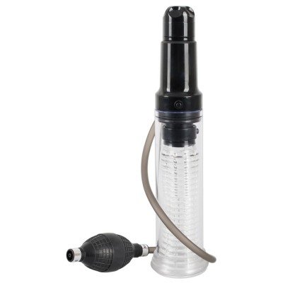 Вакуумная помпа-мастурбатор Multi Pump-Masturbator c вибрацией - 33,7 см