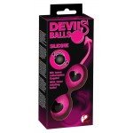 Вагинальные шарики в силиконовой оболочке Devils Balls - розовые Вагинальные шарики в силиконовой оболочке Devils Balls - розовые