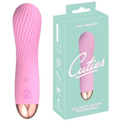 Перезаряжаемый мини-вибратор для стимуляции клитора You 2 Toys Cuties - розовый - 12,5 см
