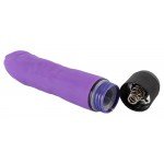 Вибратор-реалистик из силикона Realistic Lover без мошонки - 14,5 см - фиолетовый