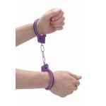 Металлические наручники Beginner's Handcuffs OUCH! - фиолетовые