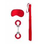 Набор БДСМ-аксессуаров для новичков Introductory Bondage Kit #1 - красный