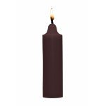 Низкотемпературная восковая BDSM-свеча Wax Play с ароматом шоколада - коричневая - 12 см, 100 гр