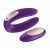 Мощный водонепроницаемый вибратор для пар Satisfyer Double Plus Remote с беспроводным пультом ДУ - фиолетовый