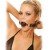 Классический дышащий кляп с отверстиями Breathable Ball Gag - черный