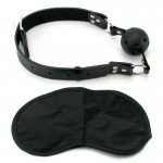 Классический дышащий кляп с отверстиями Breathable Ball Gag - черный