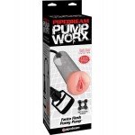 Вакуумная помпа Fanta Flesh Pussy Pump с уплотнителем в виде вагины - прозрачная - 20 см
