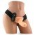 Пустотелый страпон (фаллопротез) унисекс с вибрацией Hollow Strap-On - телесный - 16,5 см