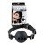 Силиконовый кляп с отверстиями для дыхания Silicone Breathable Ball Gag - Small - чёрный