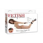 Фиксация крестовая для рук и ног Heavy-Duty Hogtie Kit - чёрная Фиксация крестовая для рук и ног Heavy-Duty Hogtie Kit - чёрная