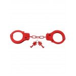 Наручники металлические Designer Metal Handcuffs - красные