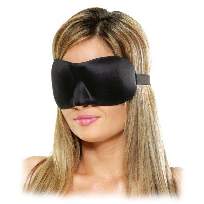 Маска на глаза из неопрена Deluxe Fantasy Love Mask - чёрная