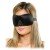 Маска на глаза из неопрена Deluxe Fantasy Love Mask - чёрная