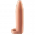 Насадка увеличитель открытого типа Real Feel Enhancer XL с кольцом на мошонку - телесная - 17 см Насадка увеличитель открытого типа Real Feel Enhancer XL с кольцом на мошонку - телесная - 17 см