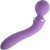 Двусторонний вибростимулятор для массажа эрогенных зон Fantasy For Her - Duo Wand Massage Her - фиолетовый - 20 см
