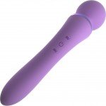 Двусторонний вибростимулятор для массажа эрогенных зон Fantasy For Her - Duo Wand Massage Her - фиолетовый - 20 см