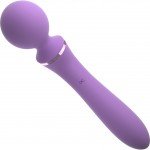 Двусторонний вибростимулятор для массажа эрогенных зон Fantasy For Her - Duo Wand Massage Her - фиолетовый - 20 см