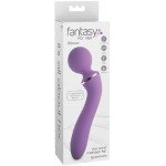 Двусторонний вибростимулятор для массажа эрогенных зон Fantasy For Her - Duo Wand Massage Her - фиолетовый - 20 см