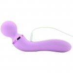 Двусторонний вибростимулятор для массажа эрогенных зон Fantasy For Her - Duo Wand Massage Her - фиолетовый - 20 см
