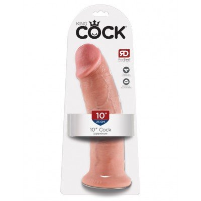 Внушительный фаллоимитатор-реалистик King Cock 10